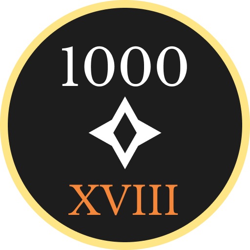 1000 points gained in the 18th century