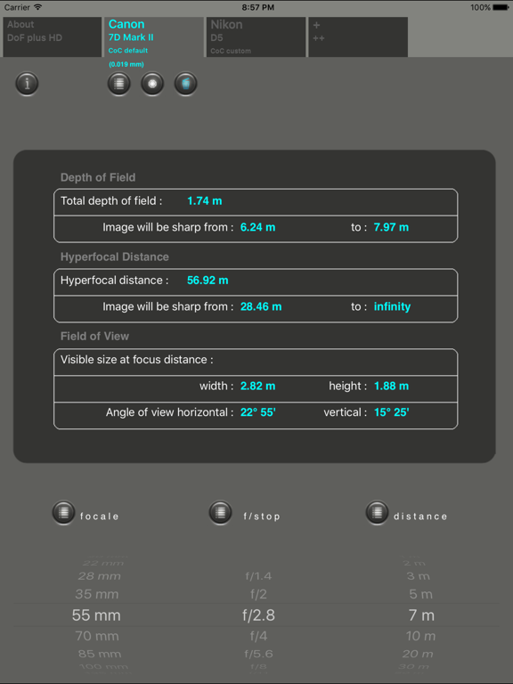 DoF plus HD iPad screenshot 1 - Photo & Video app