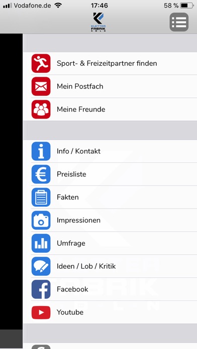 Kletterfabrik Köln Screenshot