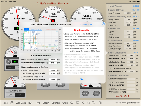 Driller's Method Simulator iPad screenshot