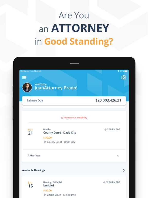Docketly iPad screenshot 1 - Business app