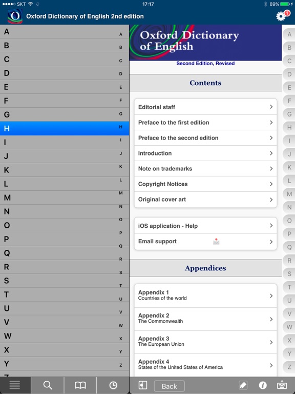 Oxford Dictionary of English. iPad screenshot 5 - Reference app