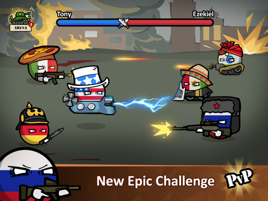 Screenshot #4 pour Countryballs - Zombie Attack