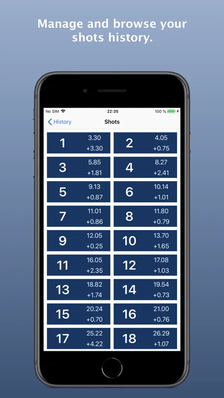 ShoTi: professional shot timer screenshot 6 of 7