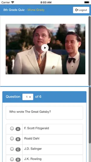 Exam Login screenshot 1