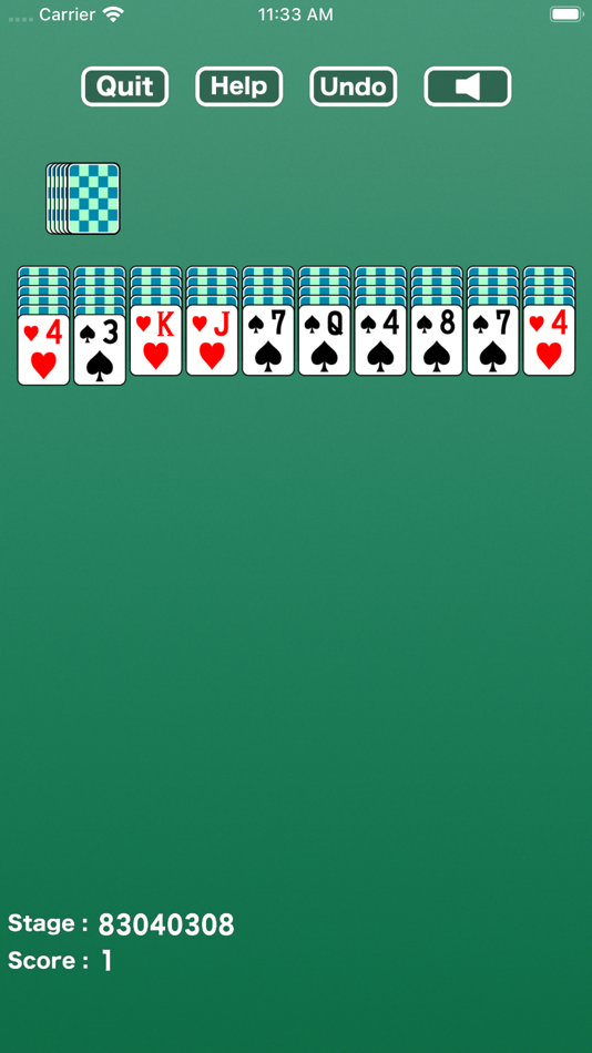 #2. Simple Spider : Solitaire (iOS) 由: Kazunari Hiyoshi