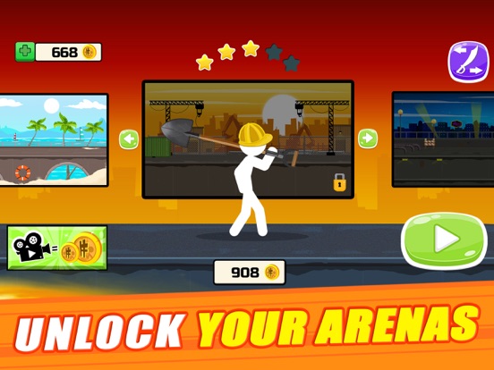Stick Warrior : Action Game iPad screenshot