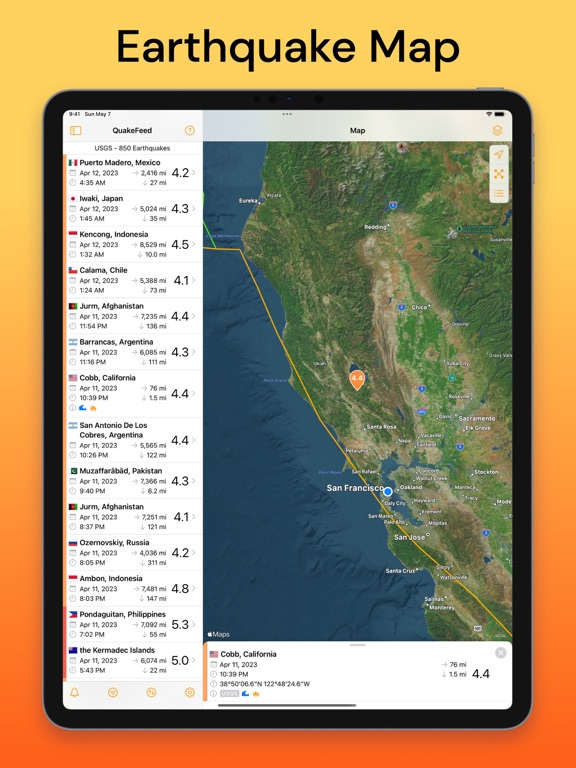 QuakeFeed Earthquake Trackerのおすすめ画像4