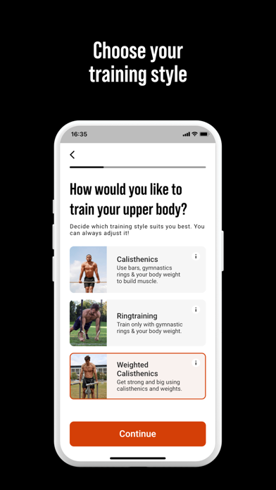 DIE RINGE Calisthenics Workout Screenshot