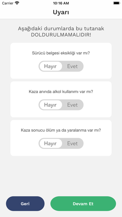 Mobil Kaza Tutanağı Screenshot