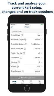 kart chassis setup pro iphone screenshot 1