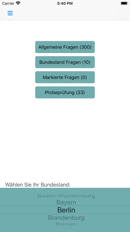 Leben in Deutschland 300Fragen screenshot 1 of 4