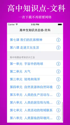 高中知识点总结大全-文科 screenshot 4
