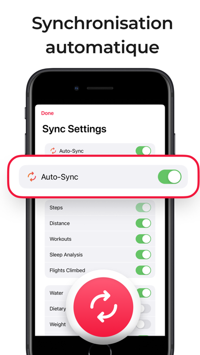 Screenshot #3 pour Fitbit to Apple Health Sync ·