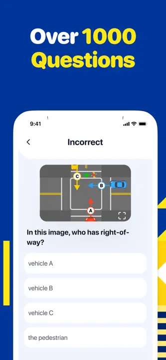 DMV 2026 Permit Practice Test: Screenshot 2 von 5