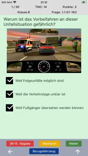 Screenshot von Fahrschule.de 2026 auf dem iPhone 4