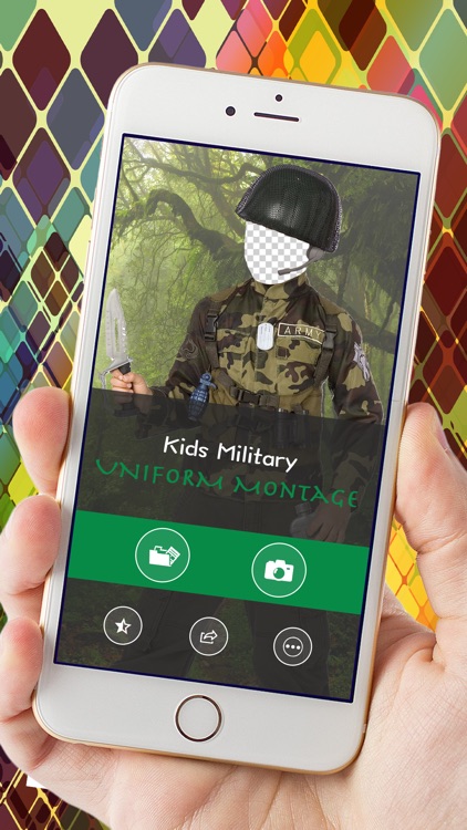 Kids Military Uniform Montage