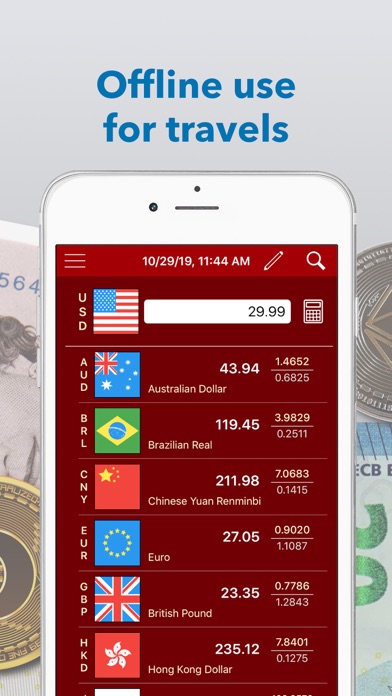 Currency exchange converter ² Screenshot