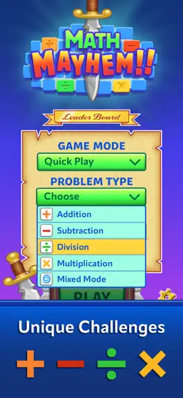 Game screenshot Mental Math Games Math Mayhem hack