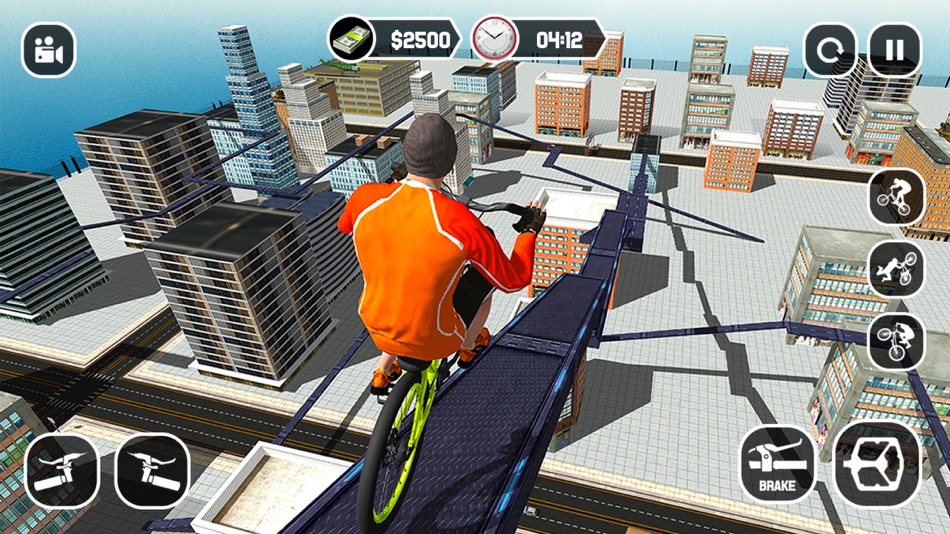 #4. Rooftop Bicycle Simulator 2023 (iOS) 由: Manzoor Ahmad
