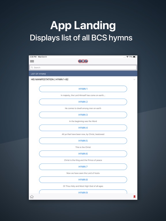 Screenshot #4 pour BCS Hymnary