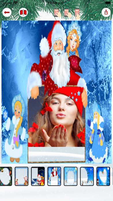 Christmas cards frames Screenshot