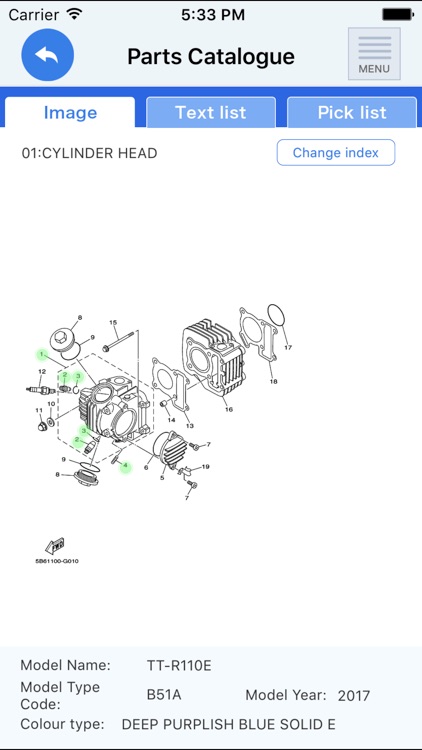 YAMAHA Parts Catalogue CAN screenshot-3