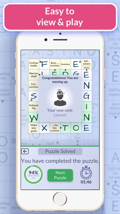 Pure Crosswords: Daily Puzzles Screenshot