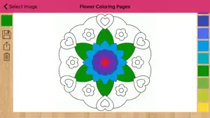 Flower Coloring Pages Mandala screenshot 4