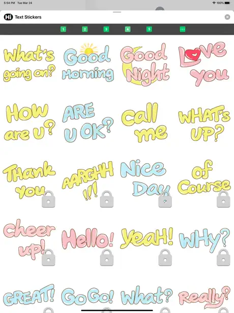 Text Stickers ⋆