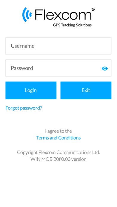 Flexcom GPS Tracking Screenshot