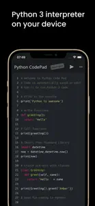 Python Code-Pad Compiler&IDE screenshot #3 for iPhone