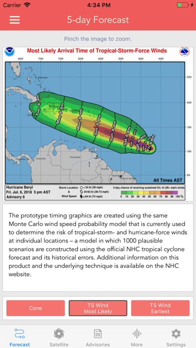 National Hurricane Center Data screenshot 3