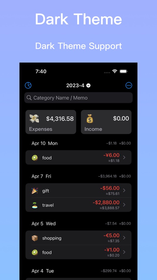 #7. Moneys:Track Daily Expenses (iOS) Podle: 畅 刘