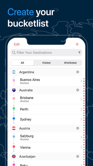 Pin Traveler: Travel Tracker Screenshot