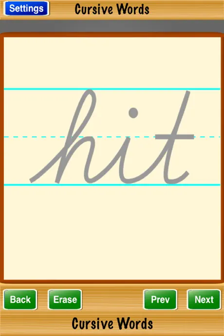 Cursive Words