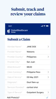 uhc global iphone screenshot 1