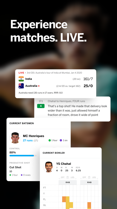 ESPNcricinfo - Cricket Scores Screenshot