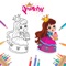 Icon Coloring Pages: Princess