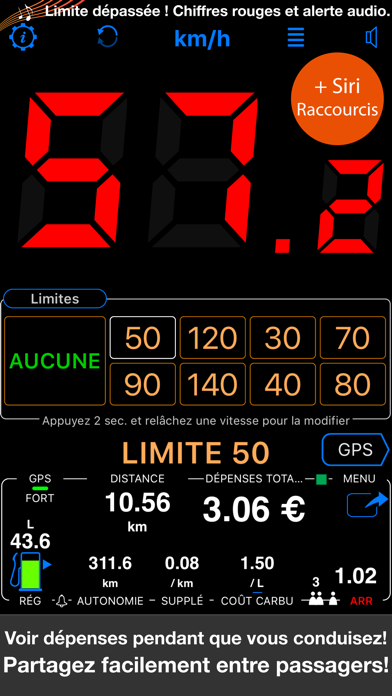 Screenshot #2 pour Compteur De Vitesse 55 Pro