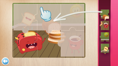 Kids puzzle games - learn food Screenshot