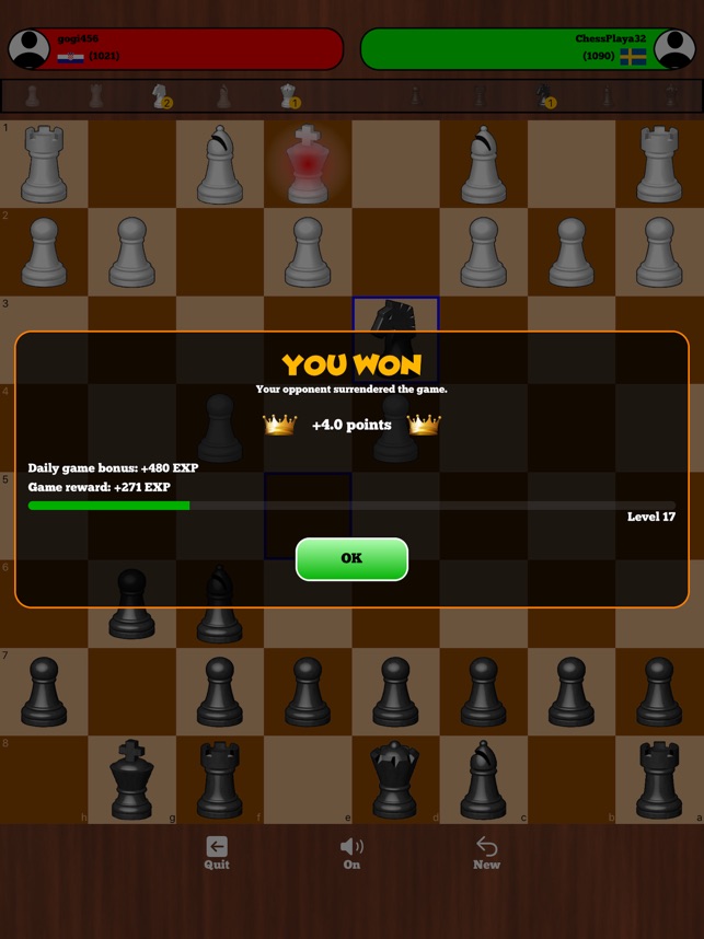 Play Chess Online in Mac OS X Against Friends or Random Opponents