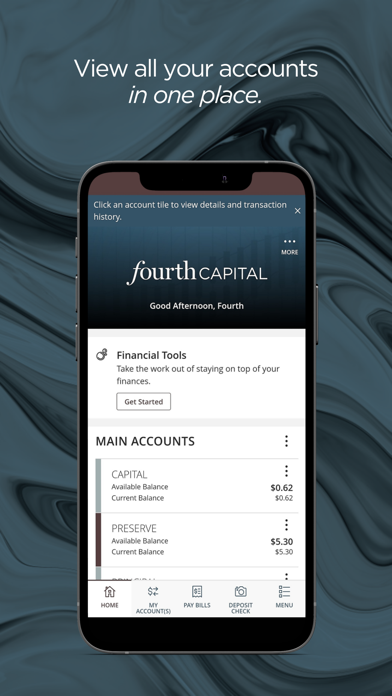 Fourth Capital Bank Screenshot