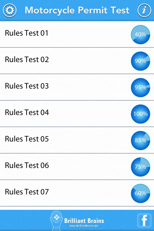 Motorcycle Permit Test Lite screenshot 2