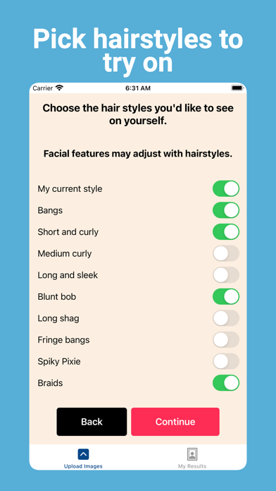 Stylist - Hairstyle Try On Screenshot