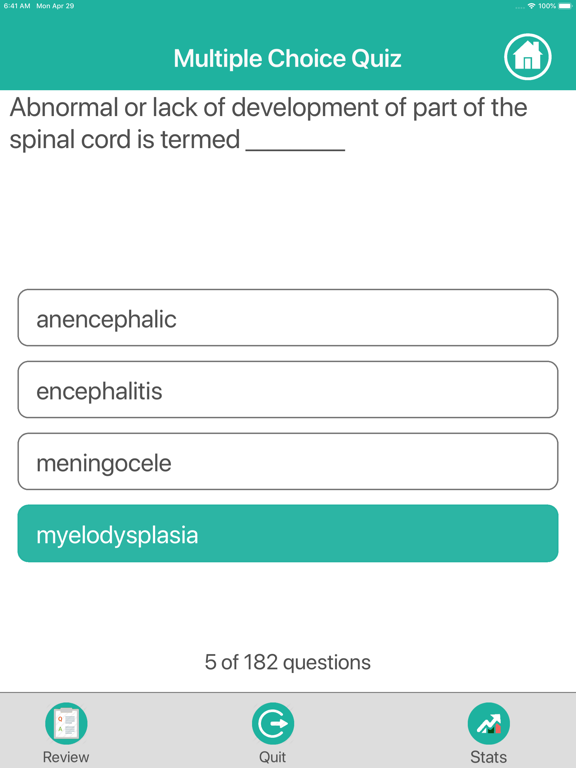 Screenshot #5 pour Nervous System Medical Terms