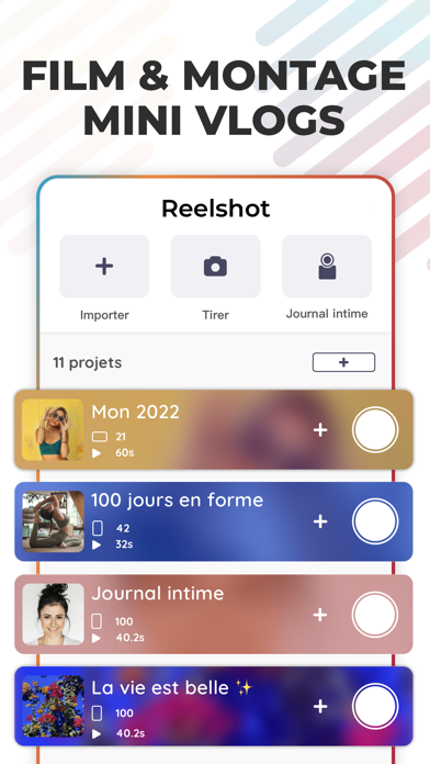 Screenshot #1 pour Reelshot: Éditeur de Vlogs