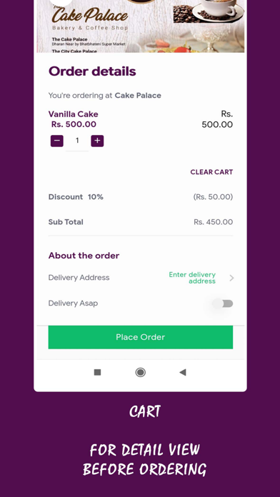 Shop Order Screenshot