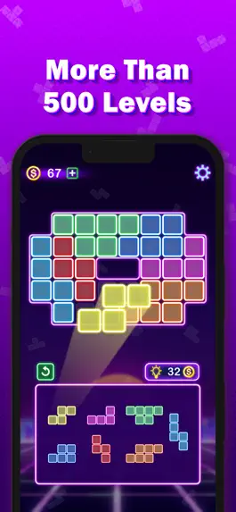 Game screenshot Glow Block Puzzle - 8x8 neon hack