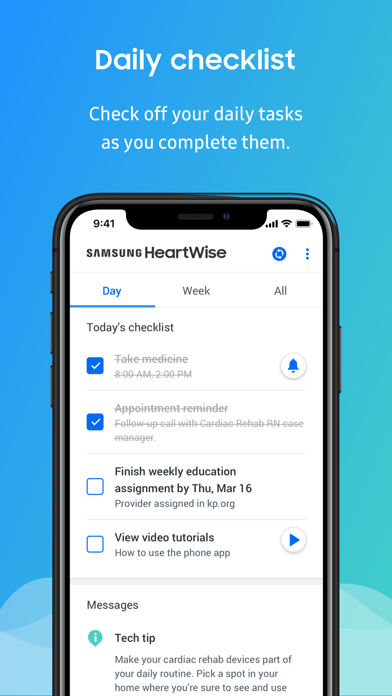 Samsung HeartWise Screenshot
